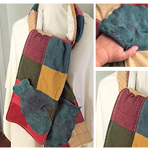 Image for article Patchwork Scarf and Gloves